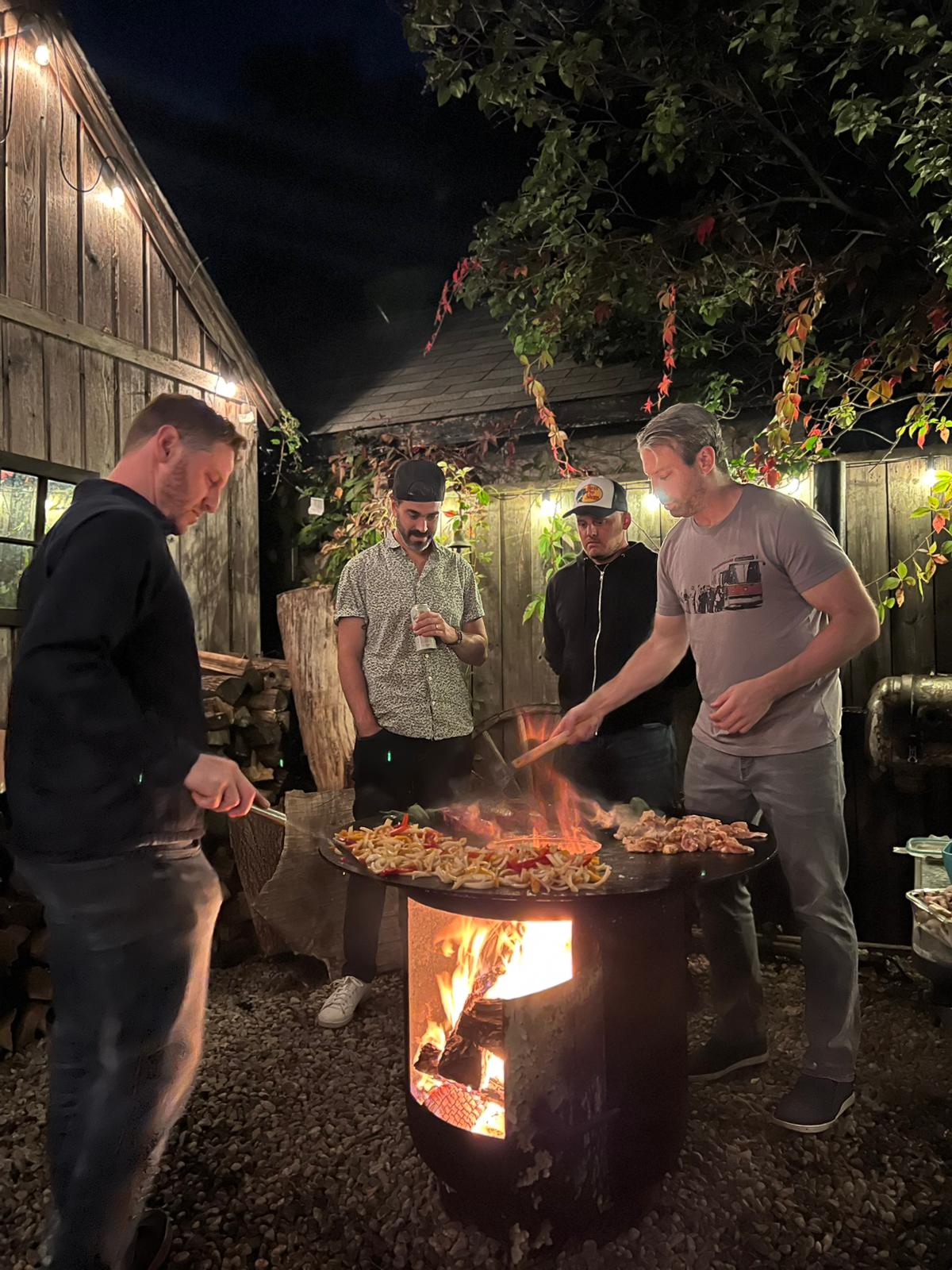 Cuisinière à tonneau rustique