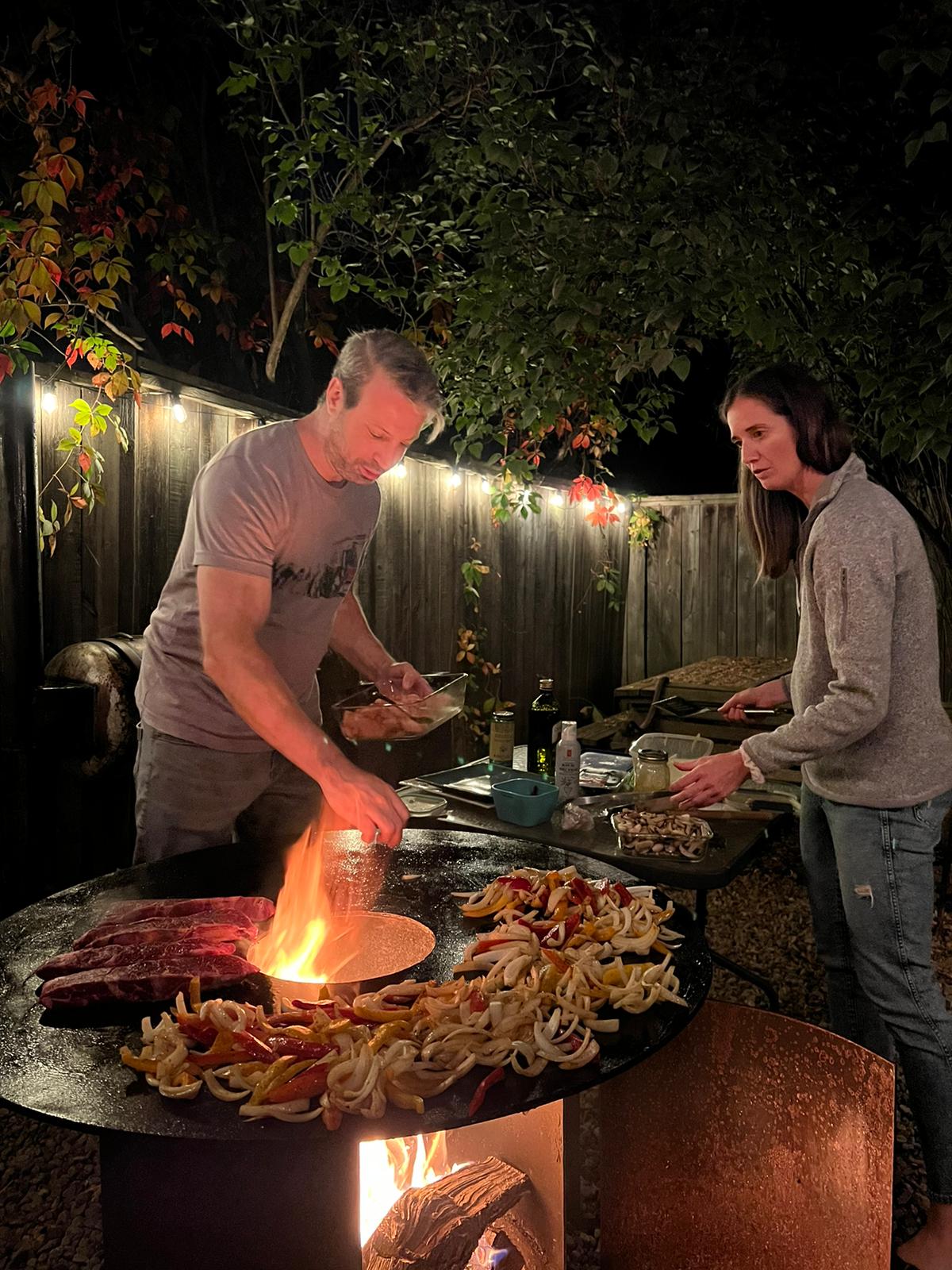 Cuisinière à tonneau rustique