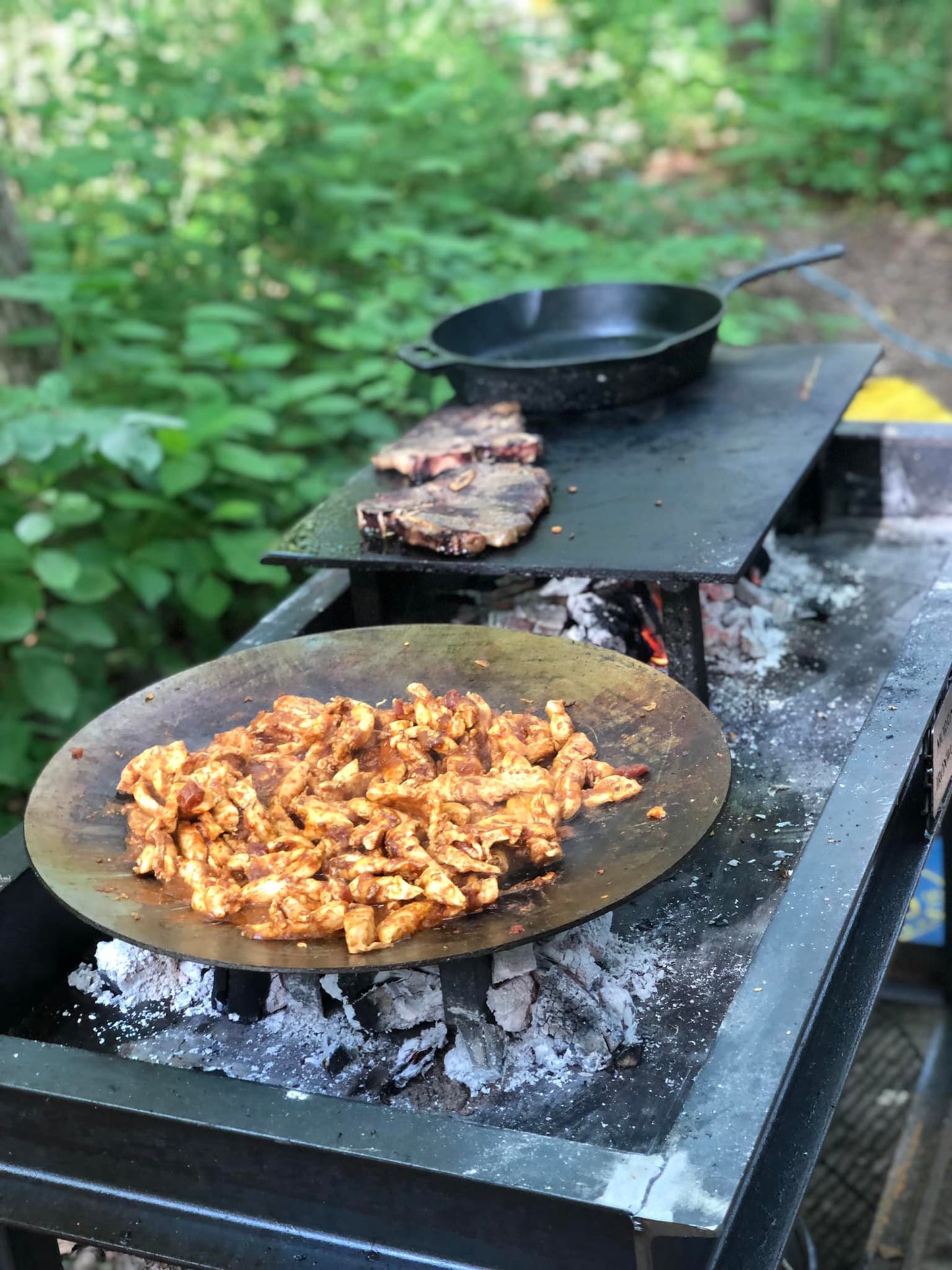 Table de feu demi-taille